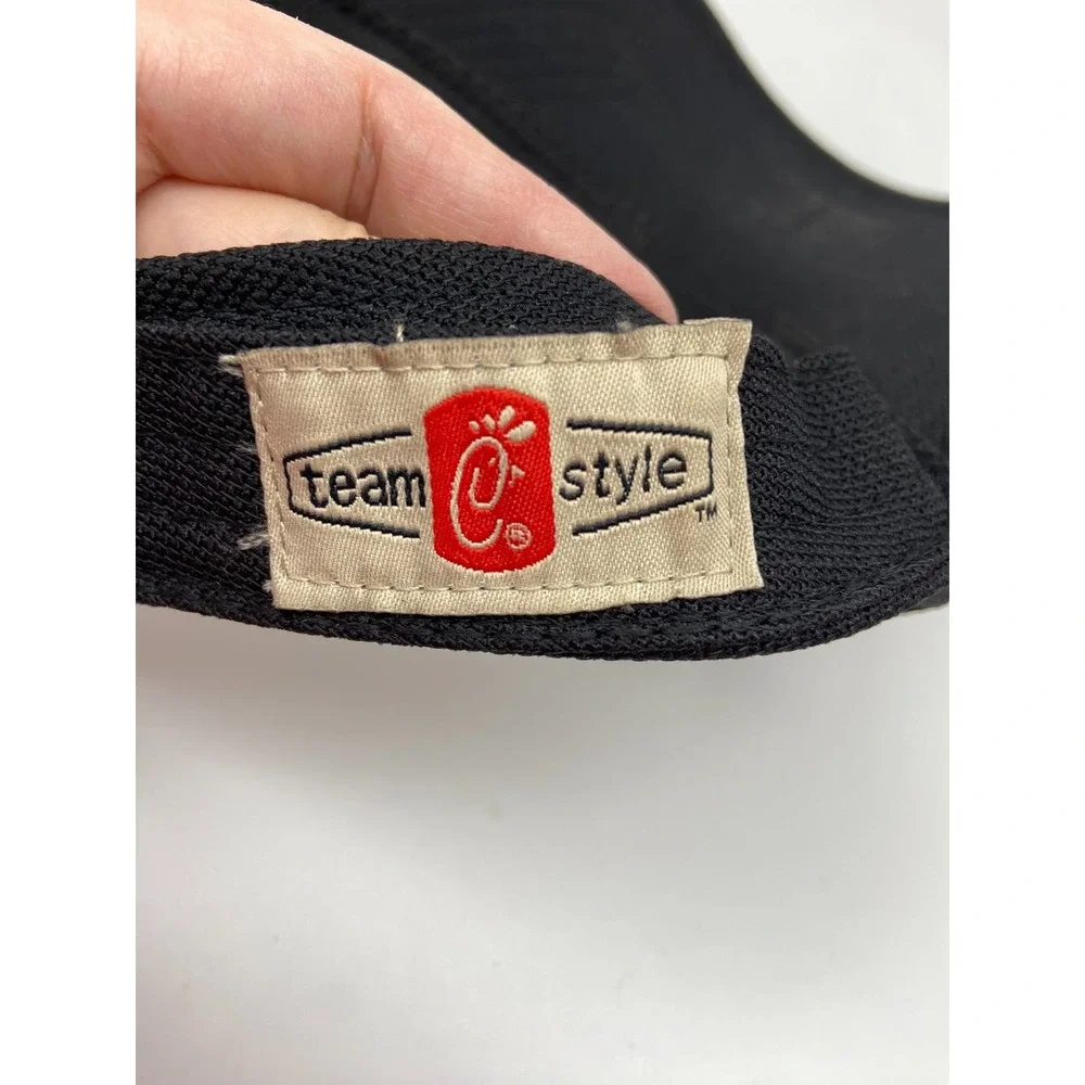 Chick Fil A Visor Hat Strap Back Adjustable‎ Black Work Team Crew Employee